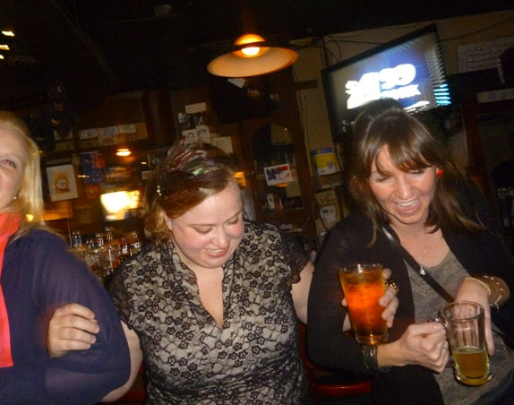 Singing Wild Rover for the whole bar